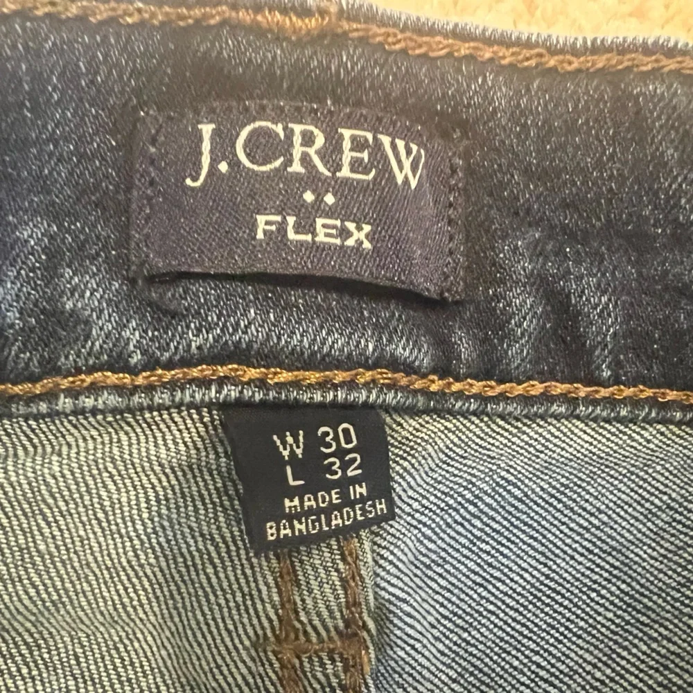 Mens J Crew FLEX Blue Jeans Straight Style Size W30 L32